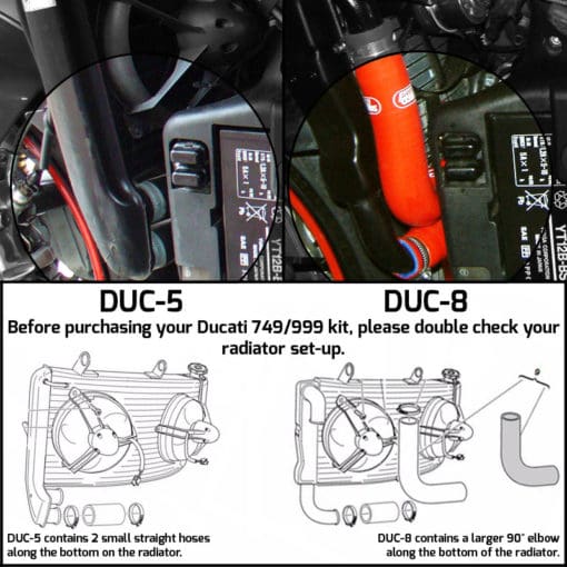 Samco Hose Kit Ducati 749 R 2004-2007 999 R / S 2005-2006 Part : DUC-8 - Image 4