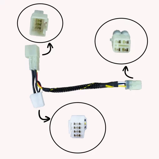 Woodcraft SV1000 SV650 GSXR1000 2003 2004 key eliminator harness