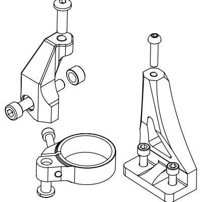 Ohlins SD 053 SD mounting kit Yamaha R25/3 - Brackets only