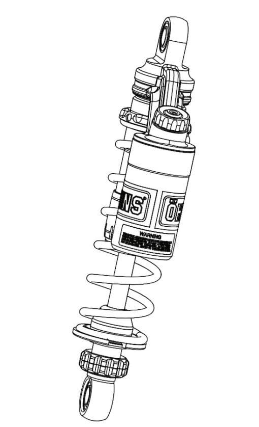 Ohlins STX 36 Twin Shock Shock Absorber Hon Rebel 500 (S36PR1C1)