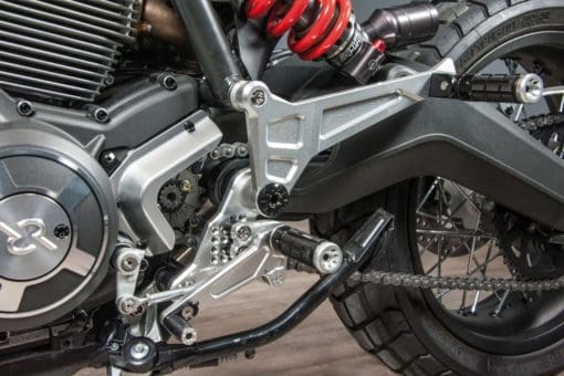 Bonamici Racing Aluminium Rearsets Ducati Scrambler 800  two seater 2015/> - Image 2
