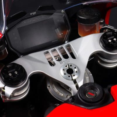Bonamici Racing Aluminium TOP TRIPLE CLAMP Ducati Panigale V2 2020/> -SILVER