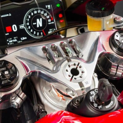 Bonamici Racing Aluminium TOP TRIPLE CLAMP Ducati Panigale V4/V4S/V4R 2018/> - SILVER