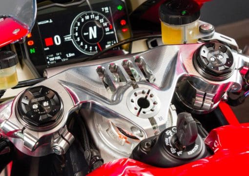 Bonamici Racing Aluminium TOP TRIPLE CLAMP Ducati Panigale V4/V4S/V4R 2018/> - SILVER