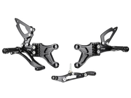 Bonamici Racing Aluminium Rearsets Triumph Daytona/Street Triple 675 without Quickshifter 2006/2012