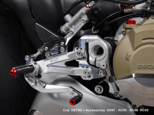 Bonamici Racing Aluminium Rearsets Ducati Streetfighter V4 2020/> - Image 2